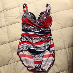 Liz Claiborne Paisley Swimsuit Size 8